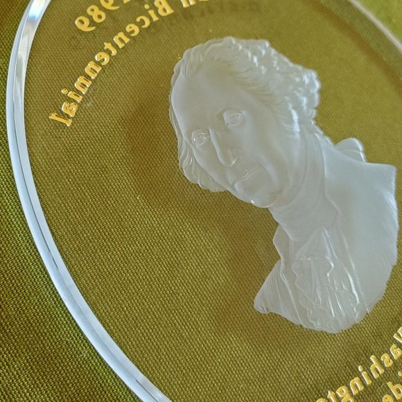 Hallmark George Washington bicentennial Acrylic Ornament Dated 1989 - Picture 11 of 15